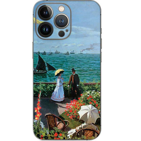 Claude Monet The Terrace at Sainte-Adresse iPhone 14 Pro Skin